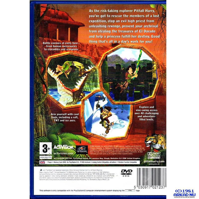 PITFALL THE LOST EXPEDITION PS2