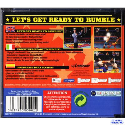 READY 2 RUMBLE BOXING DREAMCAST