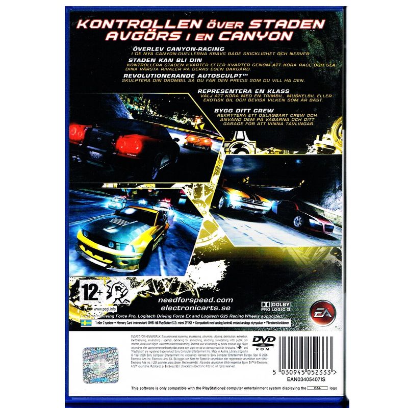 NEED FOR SPEED CARBON PS2