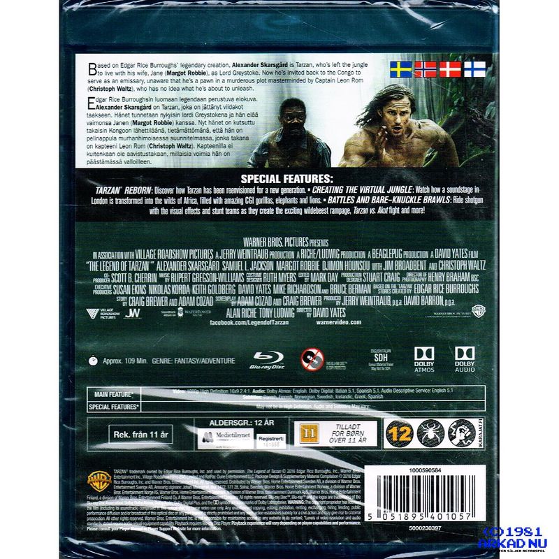 THE LEGEND OF TARZAN BLU-RAY