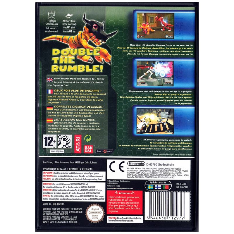 DIGIMON RUMBLE ARENA 2 GAMECUBE