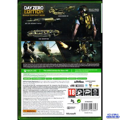 CALL OF DUTY ADVANCED WARFARE DAY ZERO EDITION XBOX 360