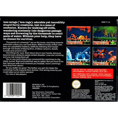 LEMMINGS SNES SCN