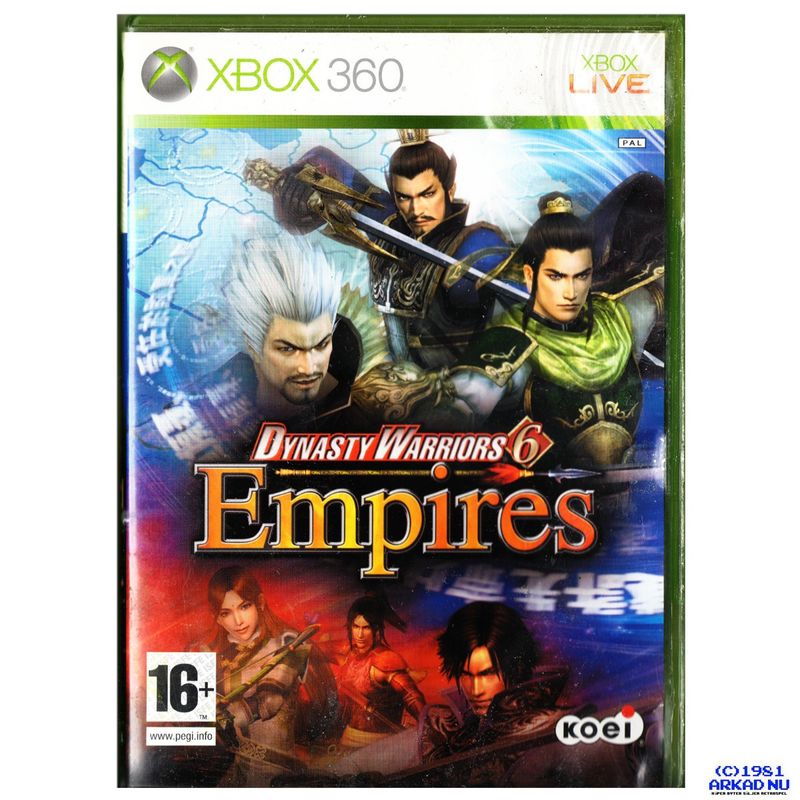 DYNASTY WARRIORS 6 EMPIRES XBOX 360