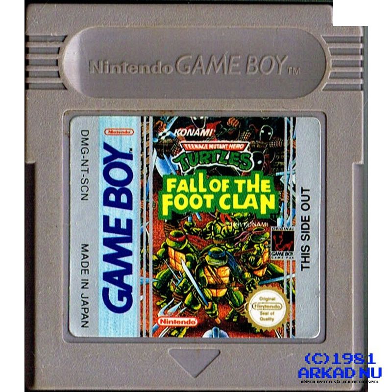 TEENAGE MUTANT HERO TURTLES FALL OF THE FOOT CLAN GAMEBOY SCN