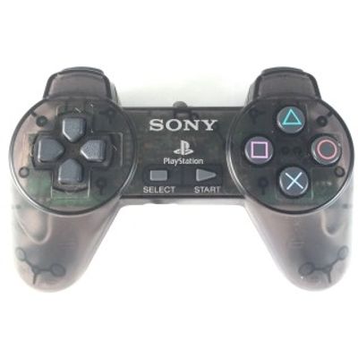 PLAYSTATION CONTROLL PAD PS1 CLEAR SVART