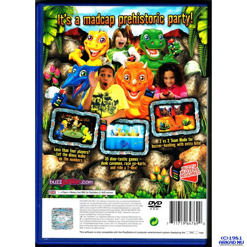 BUZZ JUNIOR DINO DEN PS2