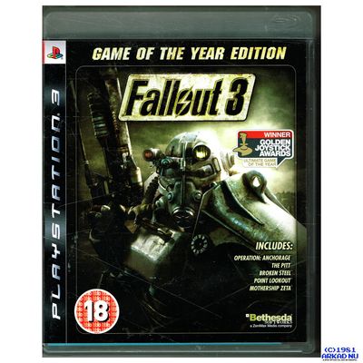 FALLOUT 3 GAME OF THE YEAR EDITION PS3