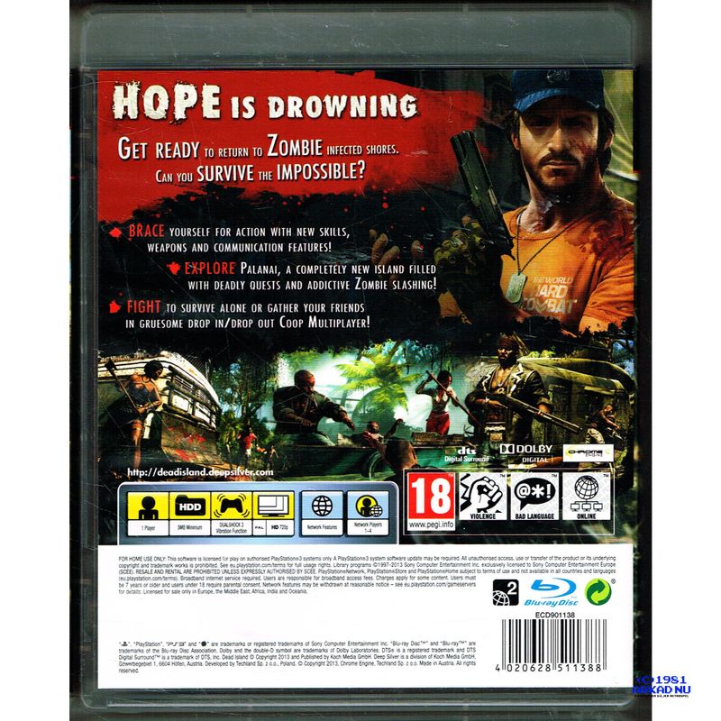 DEAD ISLAND RIPTIDE PS3