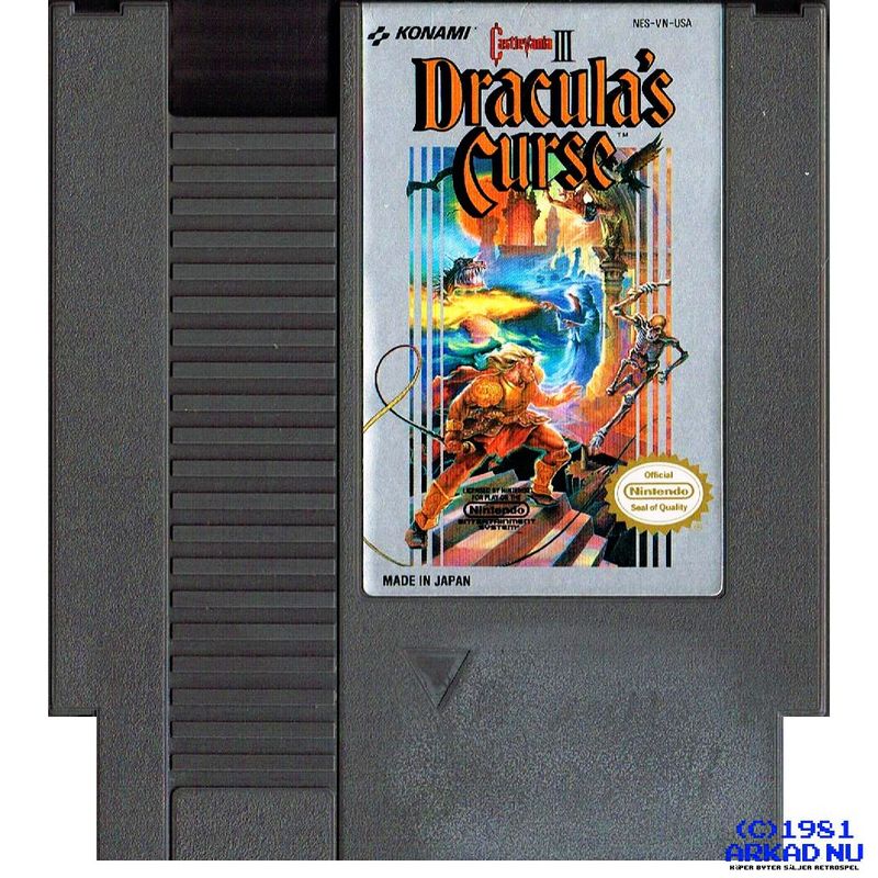 CASTLEVANIA III DRACULAS CURSE NES REV-A USA