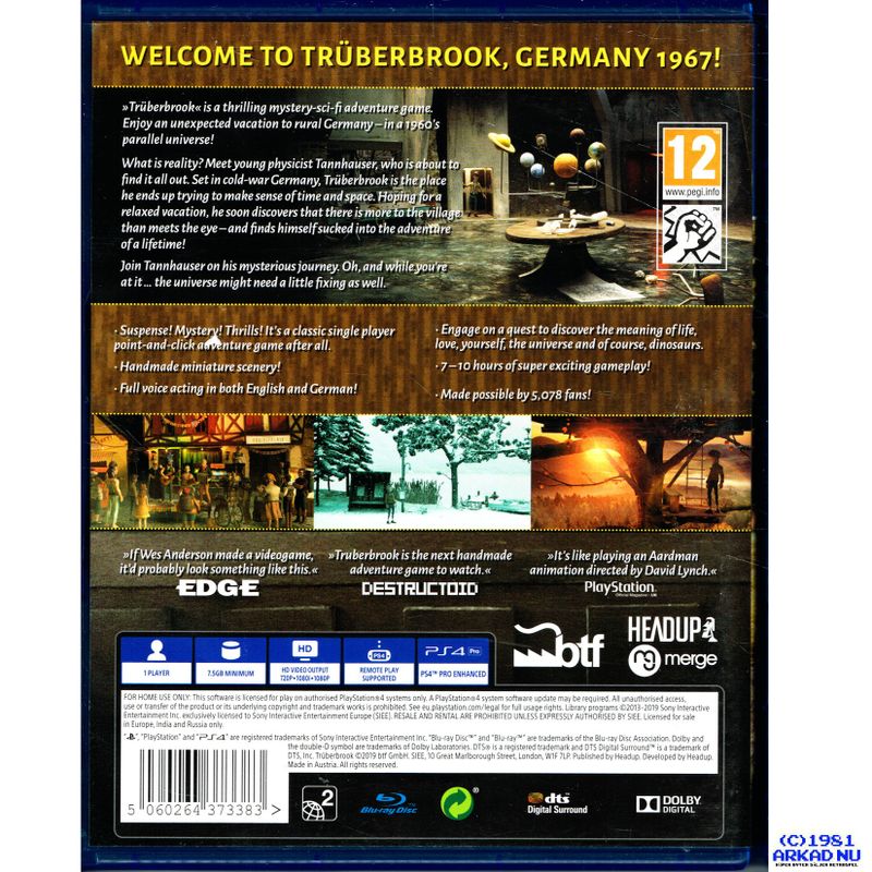 TRUBERBROOK PS4