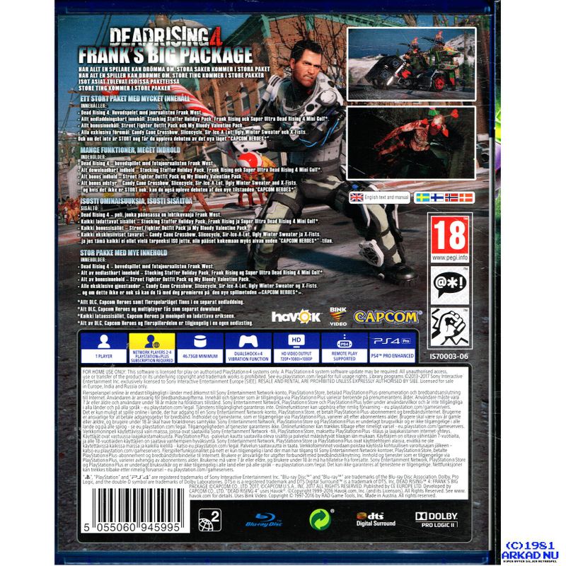 DEADRISING 4 FRANKS BIG PACKAGE PS4