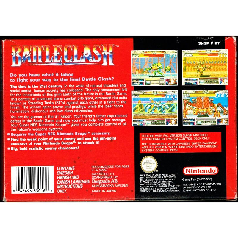 BATTLECLASH SNES SCN