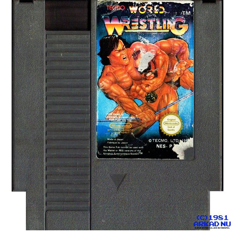 TECMO WORLD WRESTLING NES SCN - FUL ETIKETT