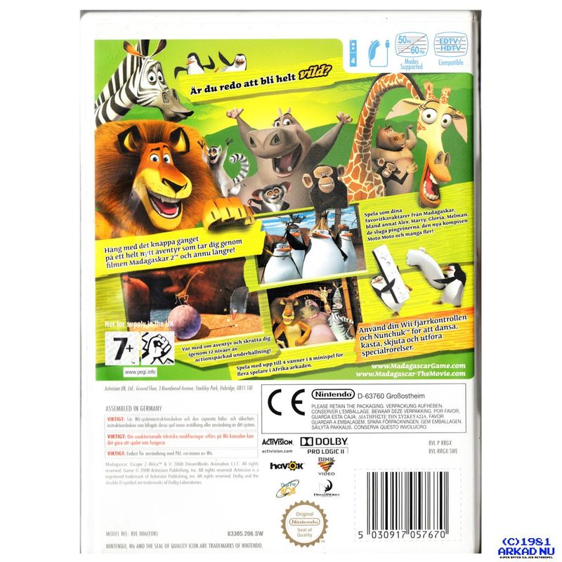 MADAGASCAR WII