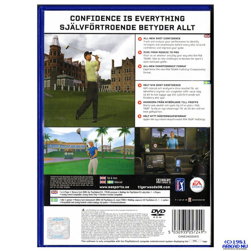 TIGER WOODS PGA TOUR 08 PS2