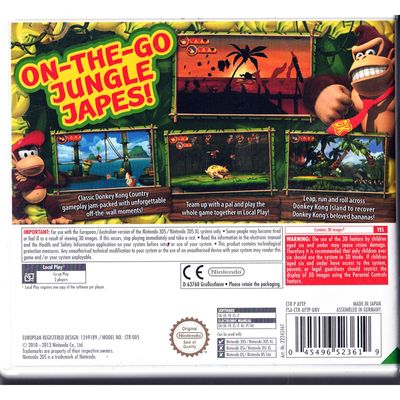 DONKEY KONG COUNTRY RETURNS 3D 3DS