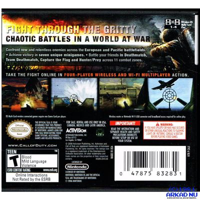 CALL OF DUTY WORLD AT WAR DS