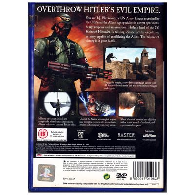 RETURN TO CASTLE WOLFENSTEIN OPERATION RESURRECTION PS2