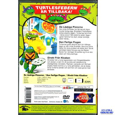 TEENAGE MUTANT HERO TURTLES DE LÄSKIGA PIZZORNA 2/7 DVD