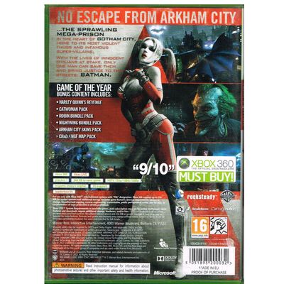 BATMAN ARKHAM CITY GAME OF THE YEAR EDITION XBOX 360