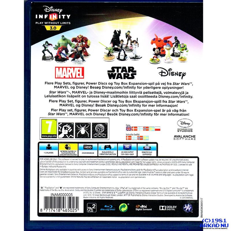 DISNEY INFINITY 3.0 PS4