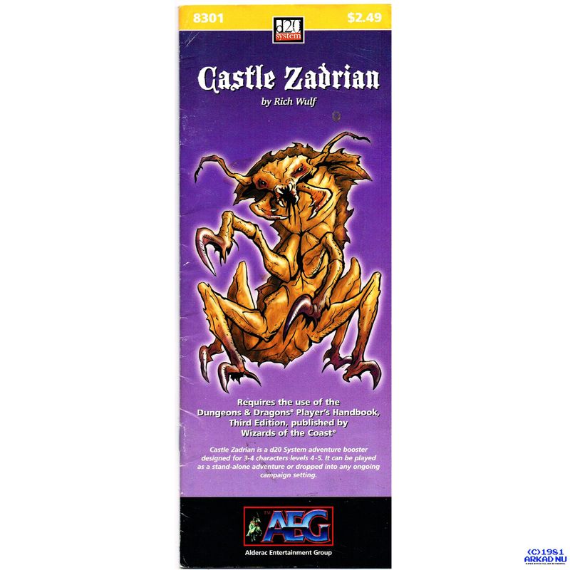 CASTLE ZADRIAN D&D ÄVENTYR D20