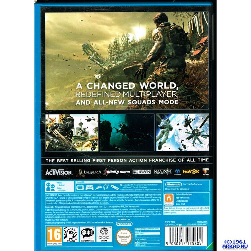 CALL OF DUTY GHOSTS WII U