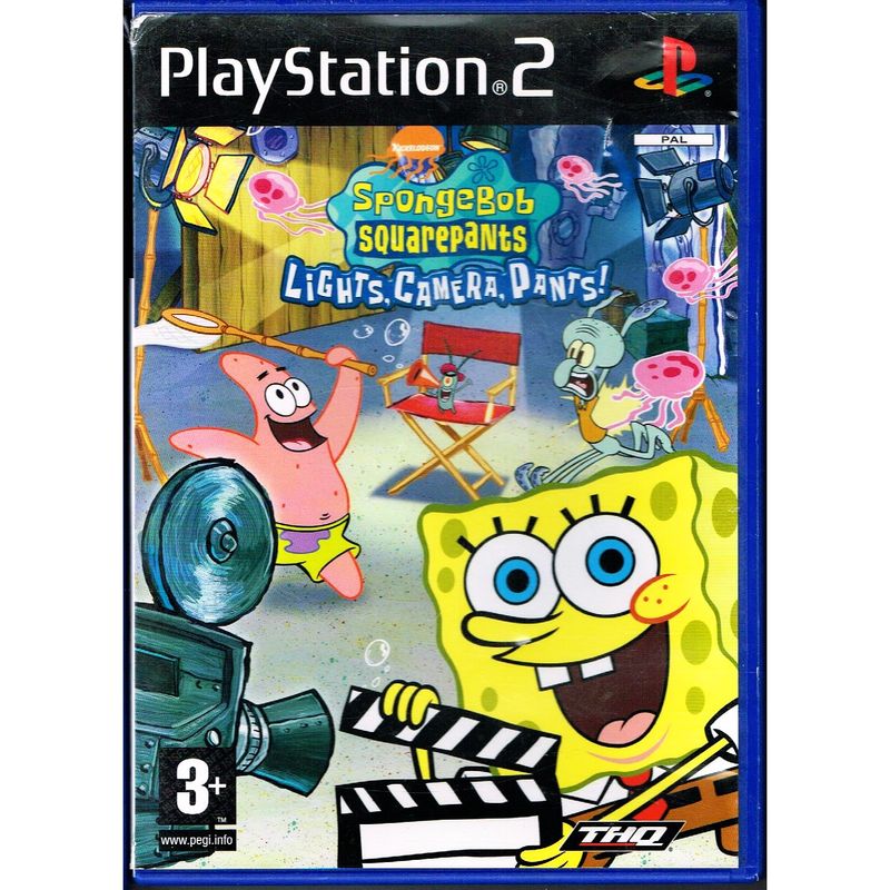 SPONGEBOB SQUAREPANTS LIGHTS, CAMERA,PANTS PS2