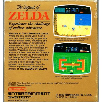 THE LEGEND OF ZELDA NES SCN SVENSK FÖRSTA UTGÅVA