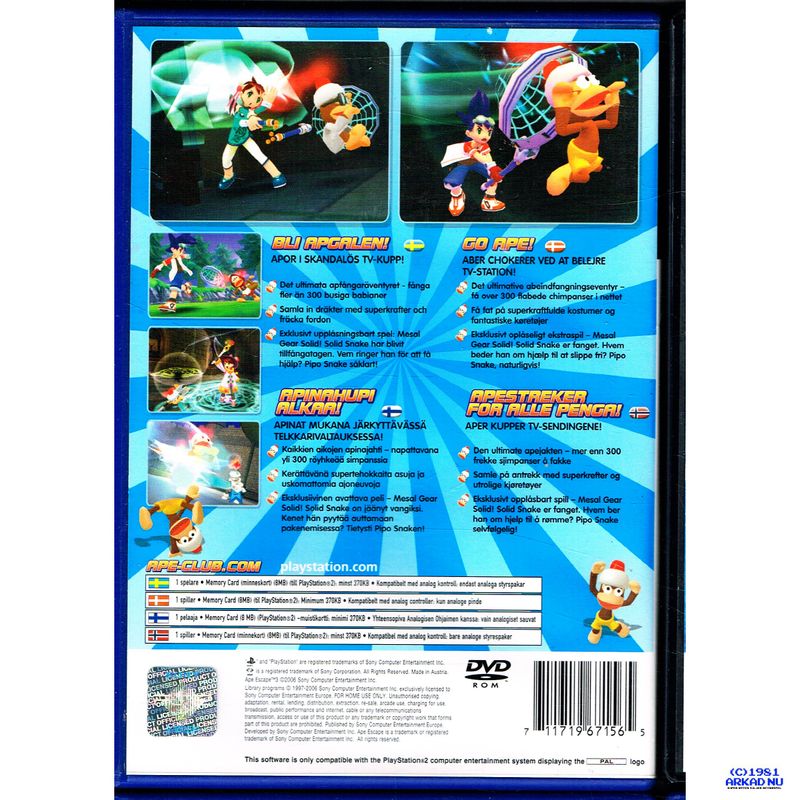 APE ESCAPE 3 PS2