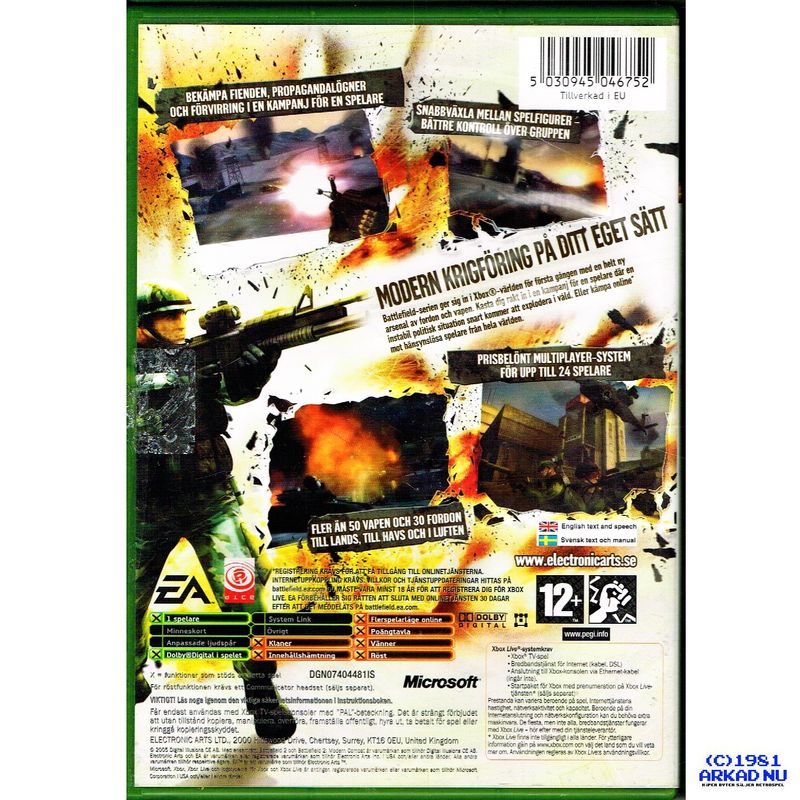 BATTLEFIELD 2 MODERN COMBAT XBOX