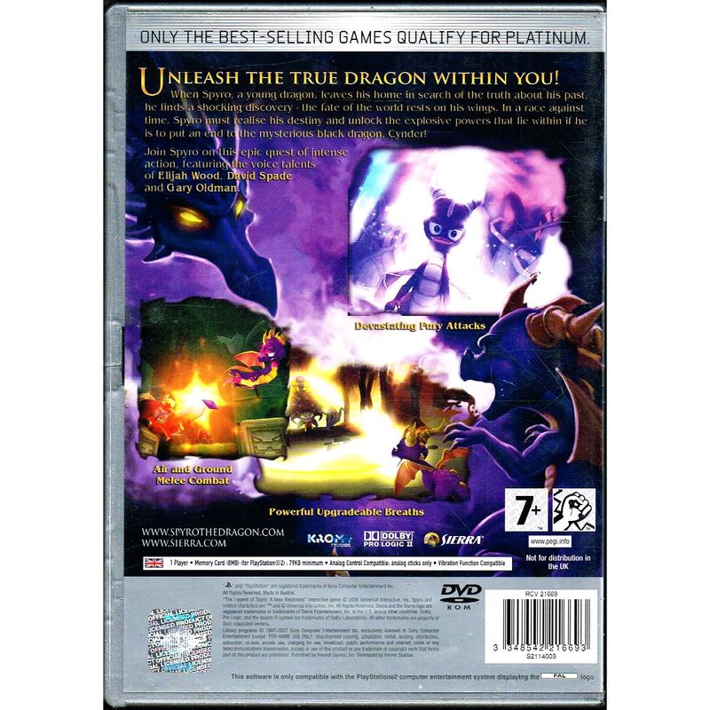 THE LEGEND OF SPYRO A NEW BEGINNING PS2