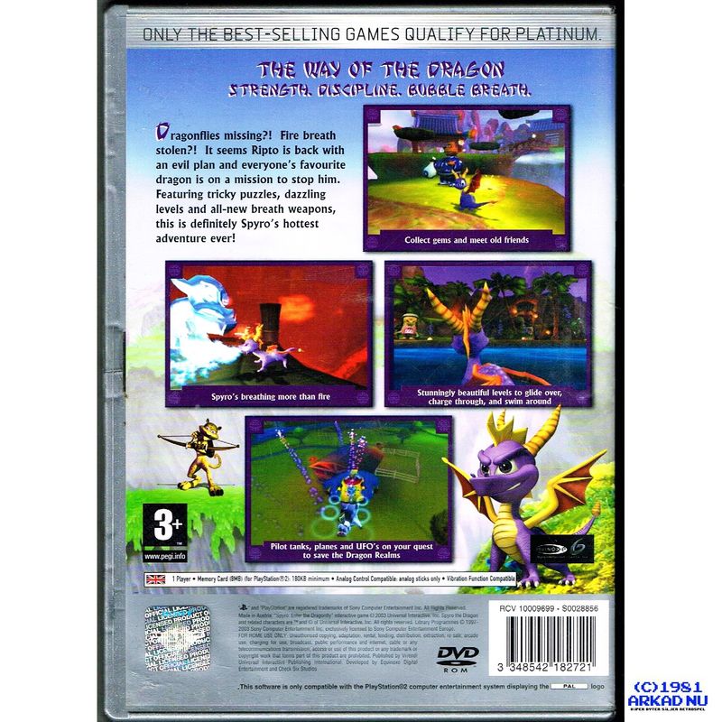 SPYRO ENTER THE DRAGONFLY PS2