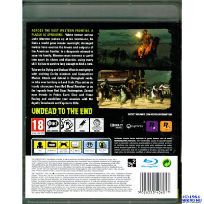 RED DEAD REDEMPTION UNDEAD NIGHTMARE PS3