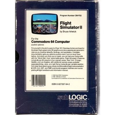 FLIGHT SIMULATOR II C64 DISK