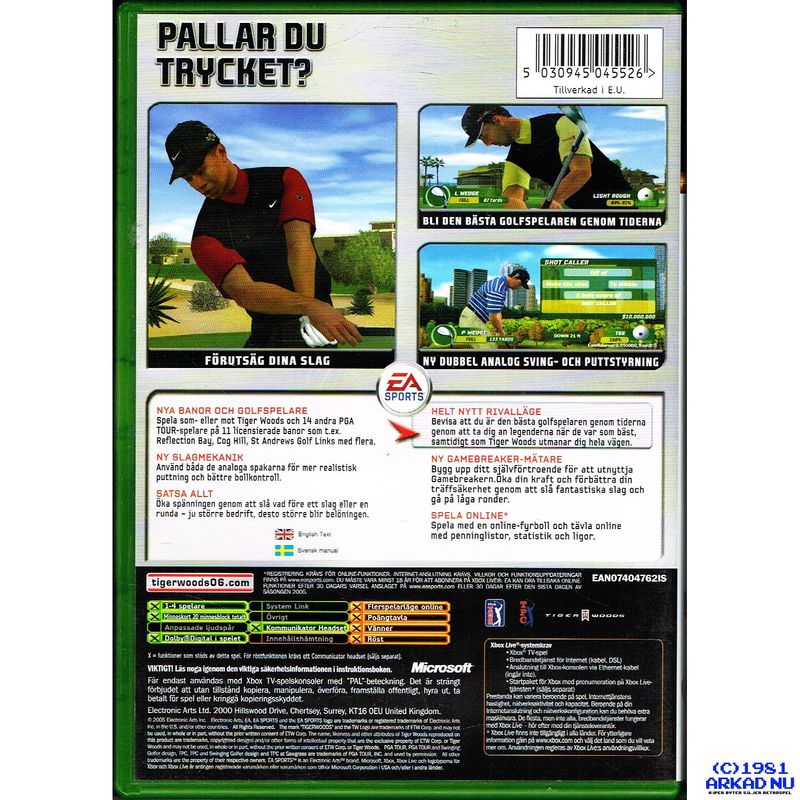 TIGER WOODS PGA TOUR 06 XBOX