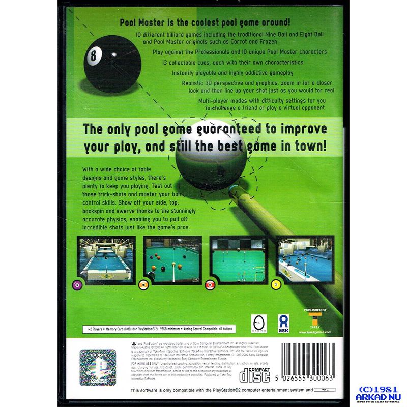 POOL MASTER PS2