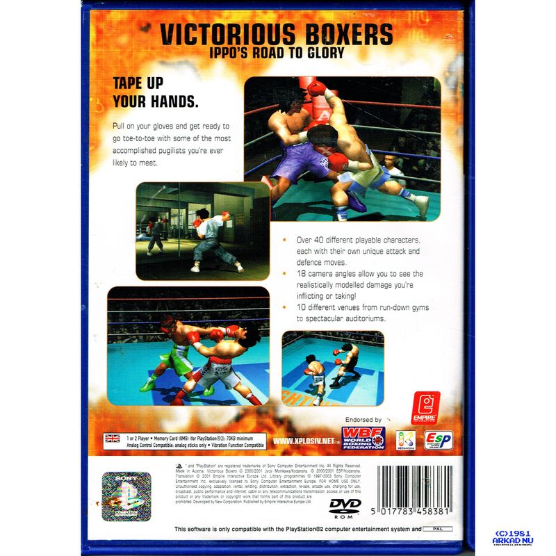 VICTORIOUS BOXERS PS2