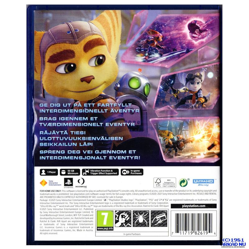 RATCHET & CLANK RIFT APART PS5