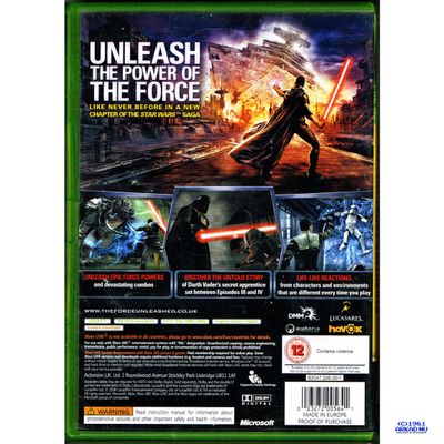 STAR WARS THE FORCE UNLEASHED XBOX 360