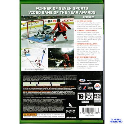 NHL 09 XBOX 360