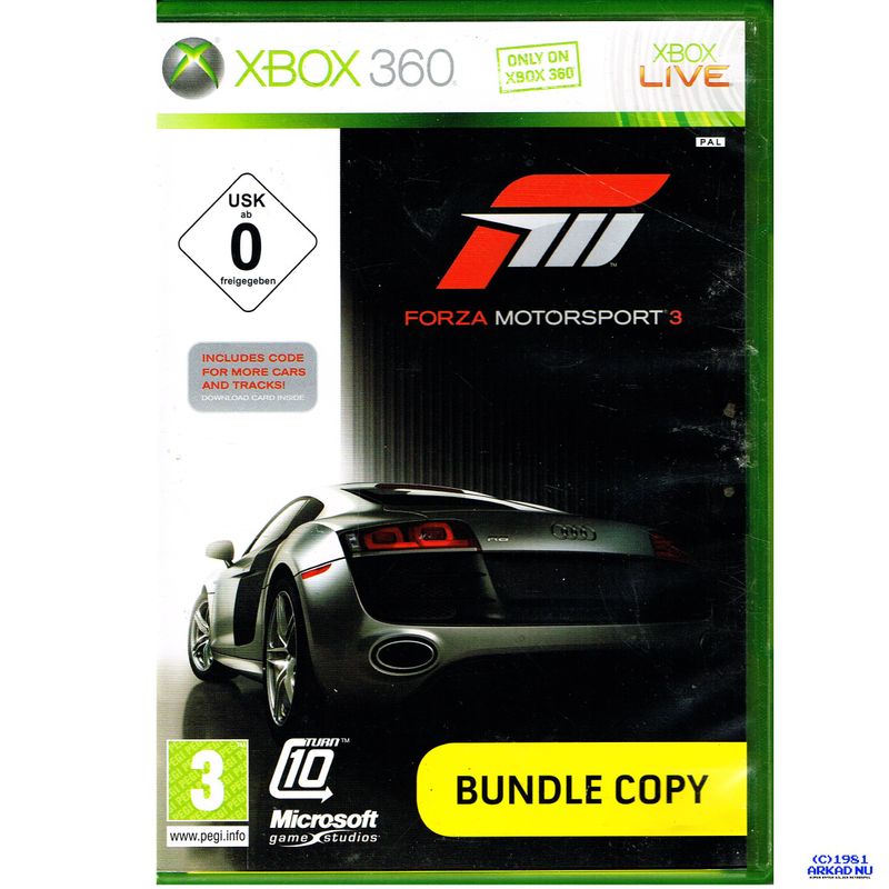 FORZA MOTORSPORT 3 XBOX 360