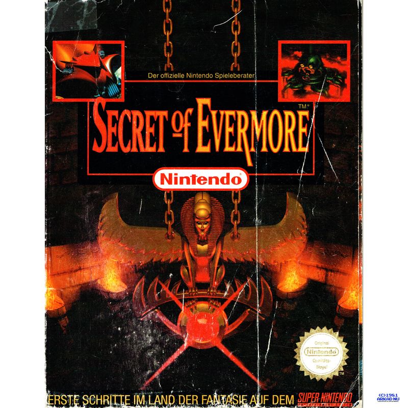 SECRET OF EVERMORE DER OFFIZIELLE NINTENDO SPIELEBERATER TYSK