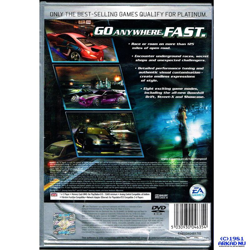 NEED FOR SPEED UNDERGROUND 2 PS2