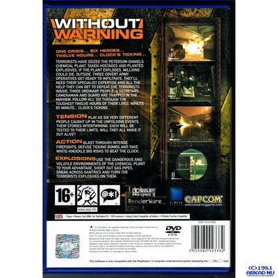 WITHOUT WARNING PS2