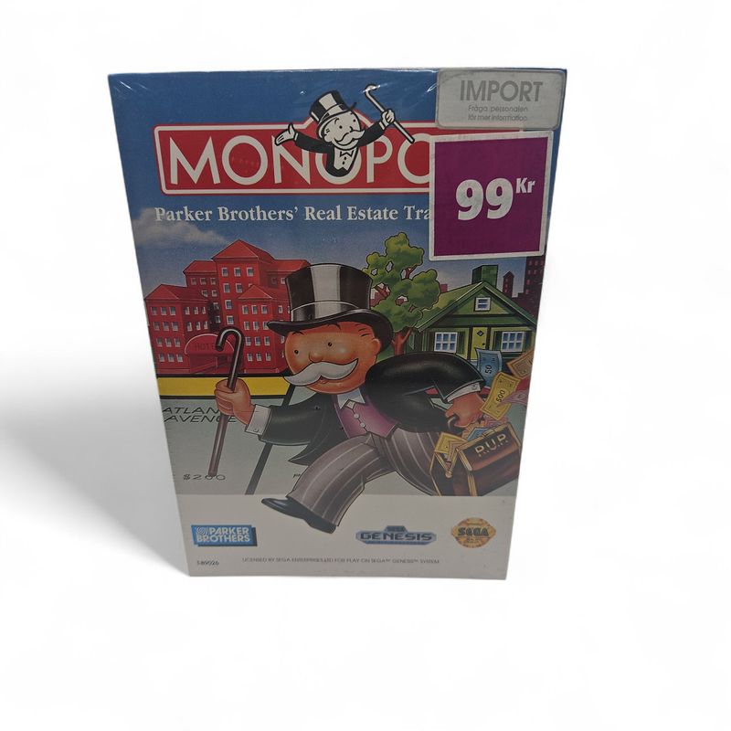 MONOPOLY GENESIS CARDBOARD BOX NYTT INPLASTAT