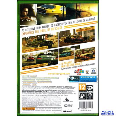 DRIVER SAN FRANCISCO XBOX 360