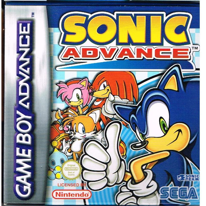 SONIC ADVANCE GAMEBOY ADVANCE MED SVENSKT HÄFTE