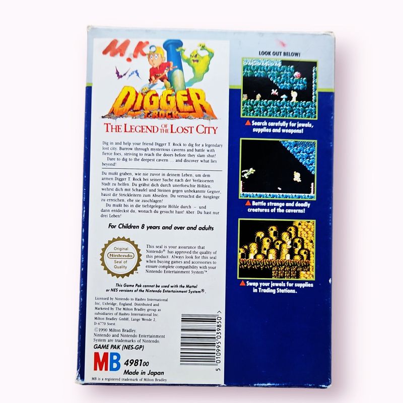 DIGGER T ROCK THE LEGEND OF THE LOST CITY NES